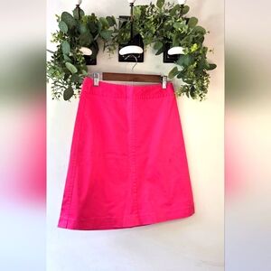 Banana Republic Bright Pink A-Line Skirt